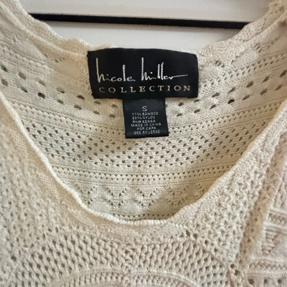 Nicole Miller Collection Crochet Dress Sz Small-0122 - Picture 3 of 4